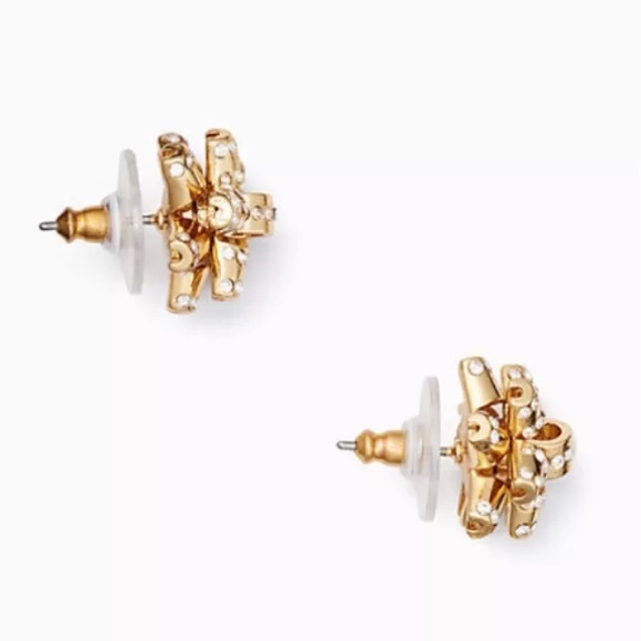 Kate Spade ♠️ NWT Faux Diamond Bow Earrings - Picture 8 of 8